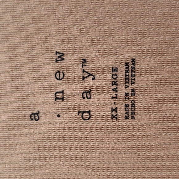 NWT A New Day Long Sleeve Square Neck Soft Ribbed Bodysuit - Picture 2 of 9